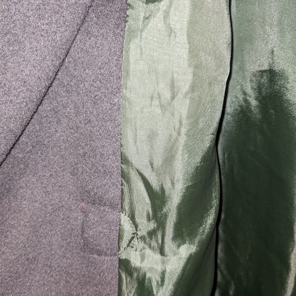 Jessica London Hunter Green Wool Hooded Coat View 4